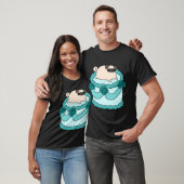 Pug mit Geburtstagskuchen T-Shirt (Unisex)