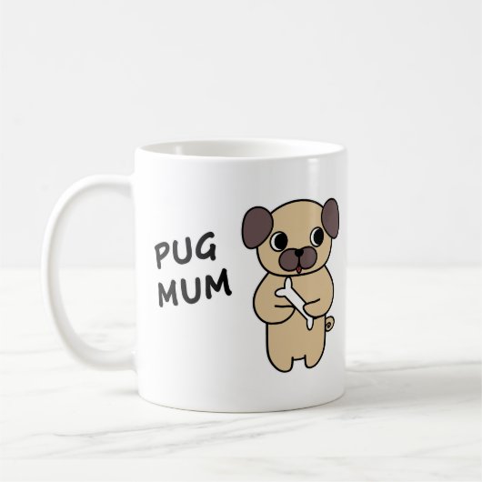 PUG MUM Kaffeetasse (Links)