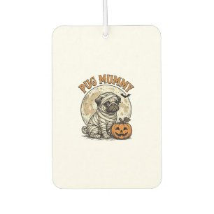Pug-Mummy-Halloween-Vintage-Hunde-Shirt-Design_1 Autolufterfrischer