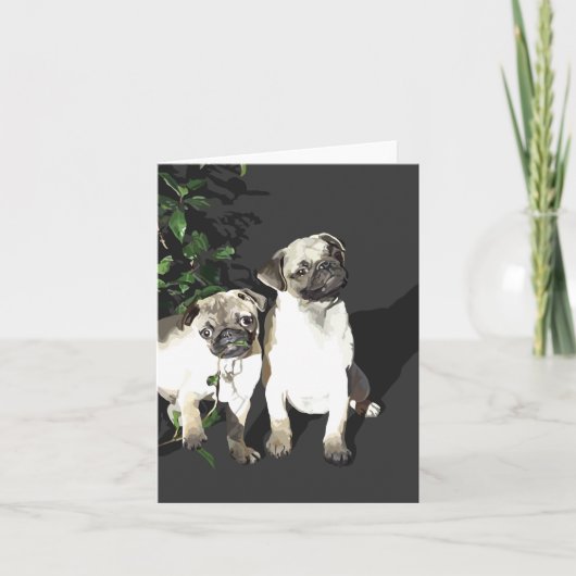 Pug Pals Karte (Vorderseite)