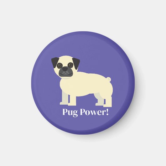 Pug Power Magnet (Vorne)