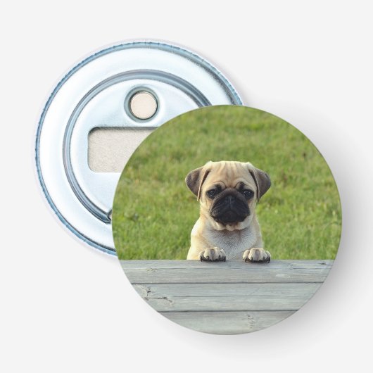 Pug Pup Flaschenöffner (Vorderseite)