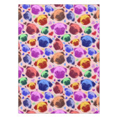 Pug Puppy Dog PopArt Retro Style Tischdecke (Vorderseite)