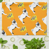 Pug Rules Geschirrtuch (Gefaltet)