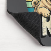 Pug Says Bruhadorable Dog Funny Humor Fashion Meme Mousepad (Ecke)