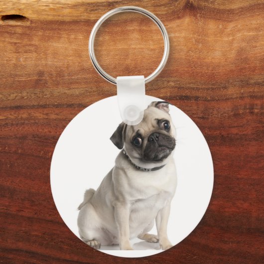 Pug Schlüsselanhänger (Vorderseite)