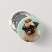 Pug Wants Treats Button (Vorne & Hinten)