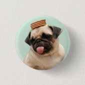 Pug Wants Treats Button (Vorderseite)
