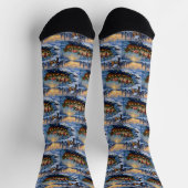 Pug-Weihnachtsboot-Feiertag Socken (Oben)