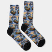 Pug-Weihnachtsboot-Feiertag Socken (Rechts)