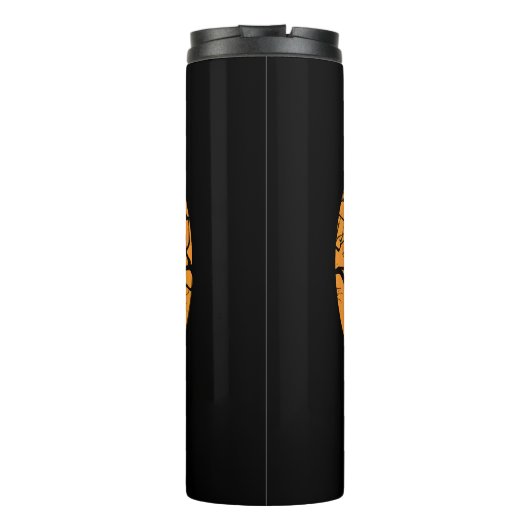 Pug Witch Hat Jack-o-Lantern Dogs Halloween T-Shir Thermosbecher (Rückseite)