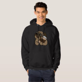 Pug with Coffee Dogs Coffee Dog Pug Hoodie (Vorne ganz)
