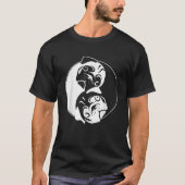 Pug Yin Yang Pugs Owner Dog Breed Animal Lover Pet T-Shirt (Vorderseite)