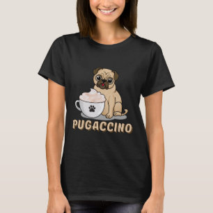 Pugaccino - Niedlicher Mops mit Cappuccino Classic T-Shirt