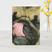 Pugalicious Greycard Karte (Gelbe Blume)
