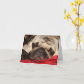 Pugalicious Grußkarten Karte (Gelbe Blume)