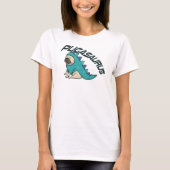 Pugasaurus Mops Dog T - Shirt (Vorderseite)