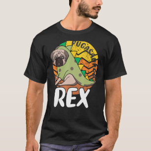 Pugasaurus Rex, ich Liebe mein Mops Hund, Pet Love T-Shirt
