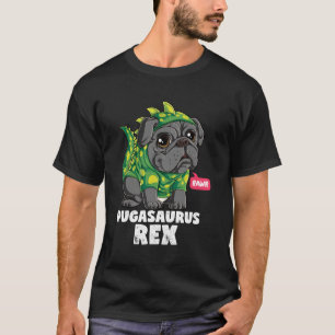 Pugasaurus T Rex Mops Dinosaur Kostüm Funny Dog Lo T-Shirt