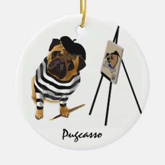 Pugcasso Verzierung Keramikornament