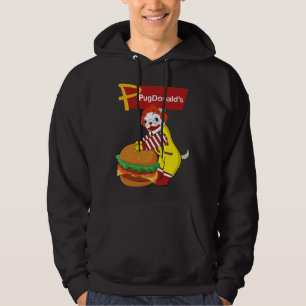 PugDonald&x27;s-Mops Burger Clown Classic T - Shir Hoodie
