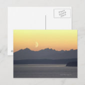 Puget Sound Moonset Postkarte (Vorne/Hinten)