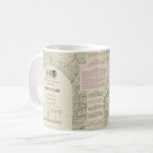 Puget Sound Nautical Chart 18440 Kaffeetasse (Vorderseite Links)