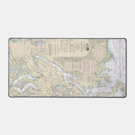 Puget Sound Nautical Chart 18440 Schreibtischunterlage