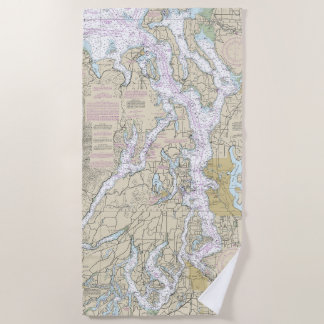 Puget Sound Nautical Chart 18440 Strandtuch