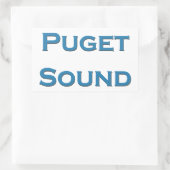 Puget Sound Rechteckiger Aufkleber (Tasche)