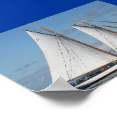 Puget Sound Sailboat Poster (Ecke)