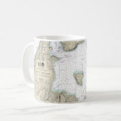 Puget Sound Seattle to Bremerton Nautic Chart Kaffeetasse (Vorderseite Links)