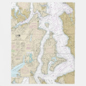 Puget Sound Shilshole Bay bis zur Commencement Bay Fleecedecke (Vorderseite)