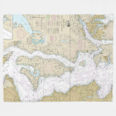 Puget Sound Shilshole Bay bis zur Commencement Bay Fleecedecke (Vorderseite (Horizontal))