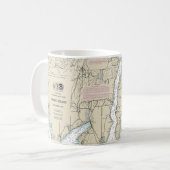 Puget Sound Southern Part Nautical Chart 18448 Kaffeetasse (Vorderseite Links)