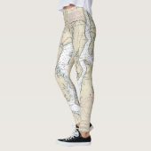 Puget Sound Southern Part Nautical Chart 18448 Leggings (Links)