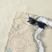 Puget Sound Southern Part Nautical Chart 18448 Strandtuch (Beispiel)