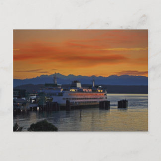Puget Sound Sunset Postkarte