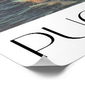 Puget Sound Vintage Stil Poster (Ecke)