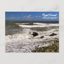Puget Sound Washington Beach Foto Postkarte