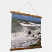 Puget Sound Washington Beach Foto Wandteppich Mit Holzrahmen (Gewinkelt)