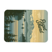 Puget Sound Washington Vintag Magnet (Horizontal)