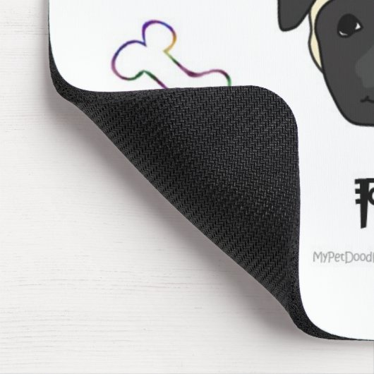 PugFawn Mousepad (Ecke)