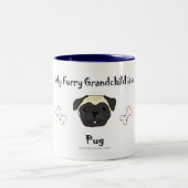 PugFawn Zweifarbige Tasse (Mittel)