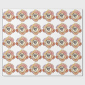 PugFlower Geschenkpapier (Flach)