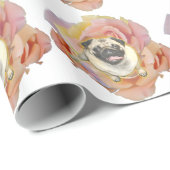 PugFlower Geschenkpapier (Rolleneckpunkt)