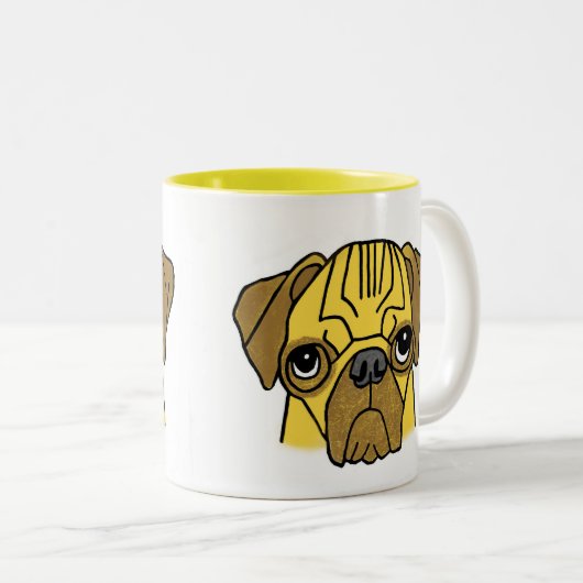 Puggie Wuggie Zweifarbige Tasse (VorderseiteRechts)