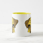 Puggie Wuggie Zweifarbige Tasse (Mittel)