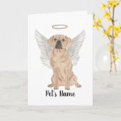 Puggle Beileid Memorial Karte (Gelbe Blume)