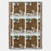Puggle Christmas Decke (Vorderseite Vertikal)
